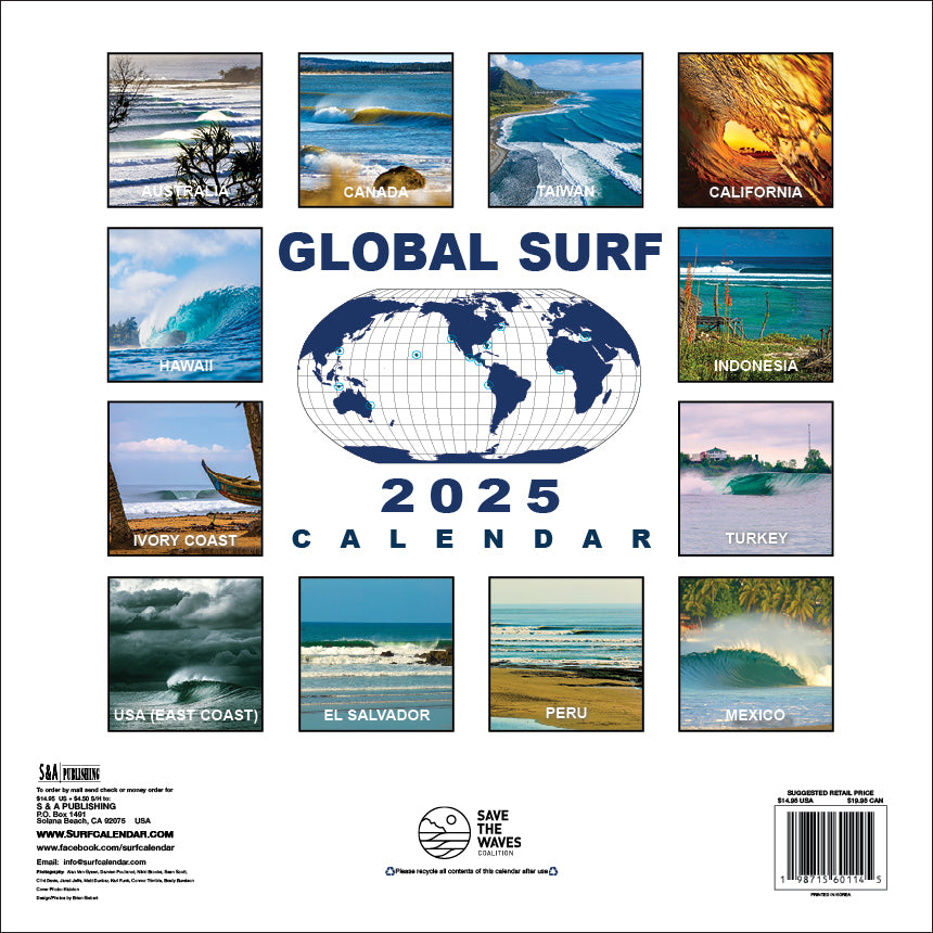 2025 Save The Waves Global Surf Calendar Save The Waves Store