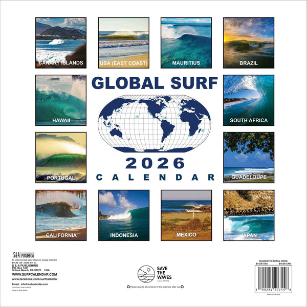 2025 Save The Waves Global Surf Calendar
