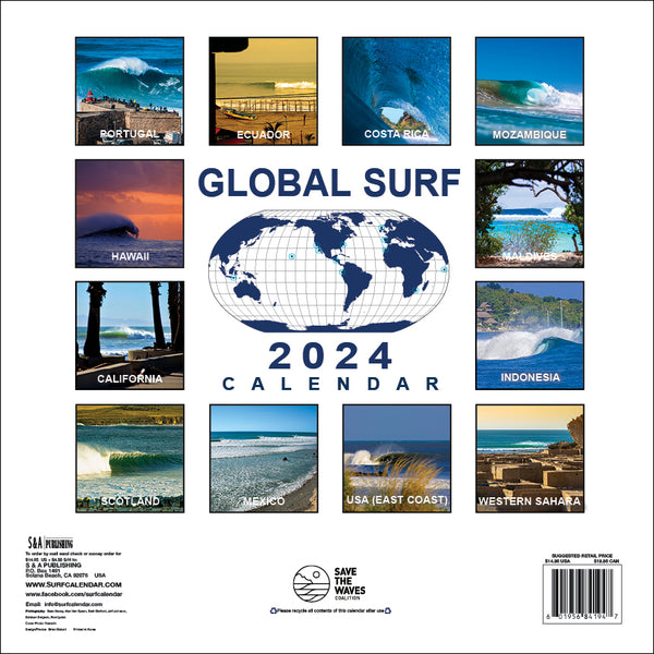 Global Surf Calendar 2024