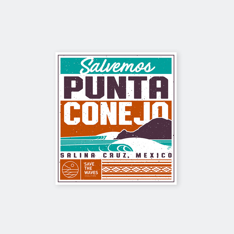 Save The WavesPunta Conejo Sticker